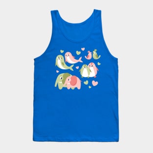 Valentine Animals Couple Love Tank Top